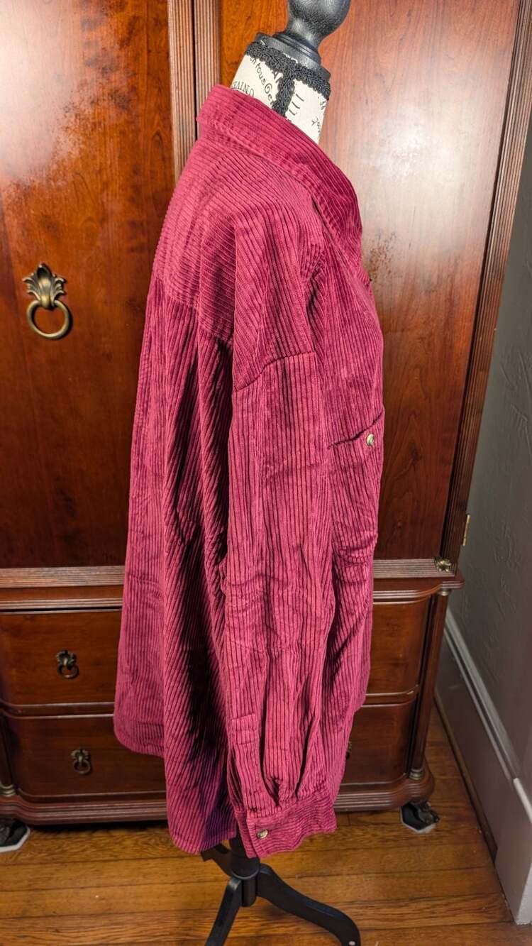 Provisions Women's Corduroy Button-Up Shirt 2X - Picture 7 of 9